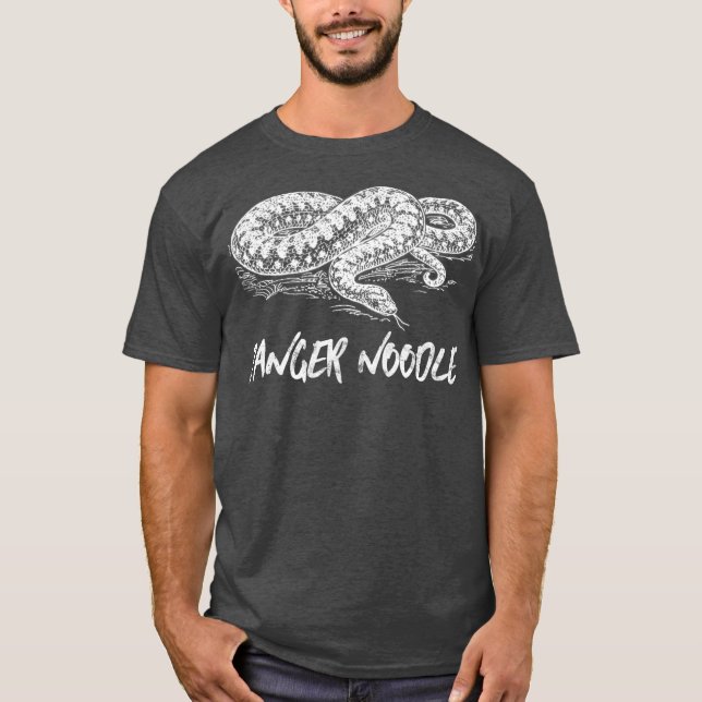 Funny Snake  Danger Noodle Snek Meme Hognose T-Shirt (Front)