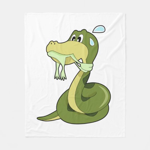 Funny Snake Fleece Blanket