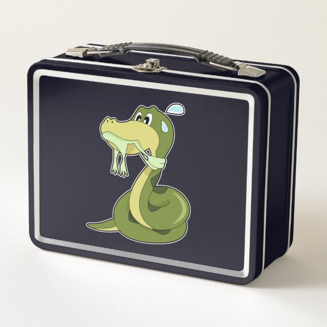 Funny Snake Metal Lunch Box (Front)