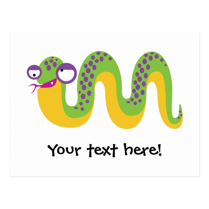 Funny Snake Postcard