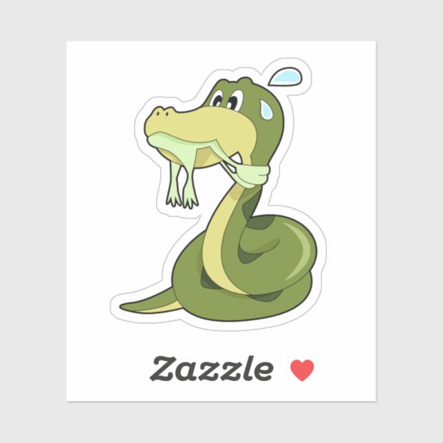 Funny Snake Sticker (Sheet)