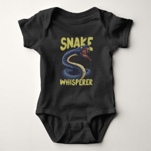 Funny Snake Whisperer Animal Reptile Owner Baby Bodysuit
