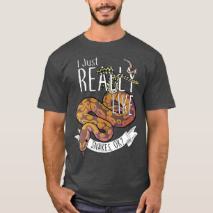 Funny Snakes with Ball Python Hognose Snake T-Shirt