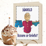 Funny Snarky Sassy For Him Old Age Birthday    Card<br><div class="desc">Want a snarky and funny card to send a laugh on his birthday?  Personalize this card for your guy who is getting older :)</div>