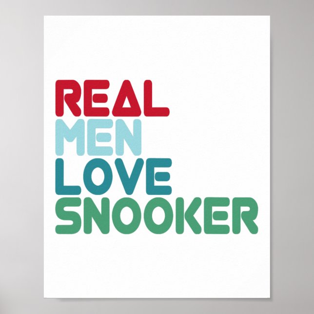 Funny Snooker Saying Pool Billiards Snooker Player Poster (Front)