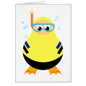 Funny Snorkel Diver Card (Front)