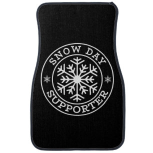 Funny Snow Day Supporter Teacher Student Winter Sn Car Floor Mat