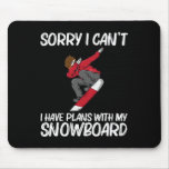 Funny Snowboarding For Men Women Skier Snowboard S Mouse Pad