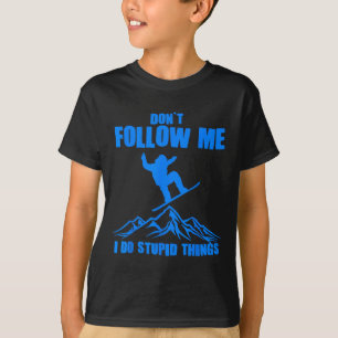 Funny Snowboarding Gift Men Women Cute Snowboarder T-Shirt