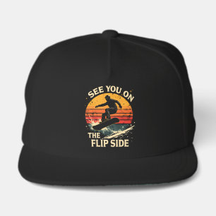 Funny Snowboarding - See You On The Flip Side Snap Back Hat