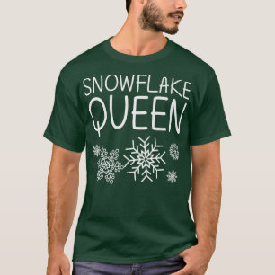 Funny Snowflake Art For Women Mom Ice Snow Winter T-Shirt