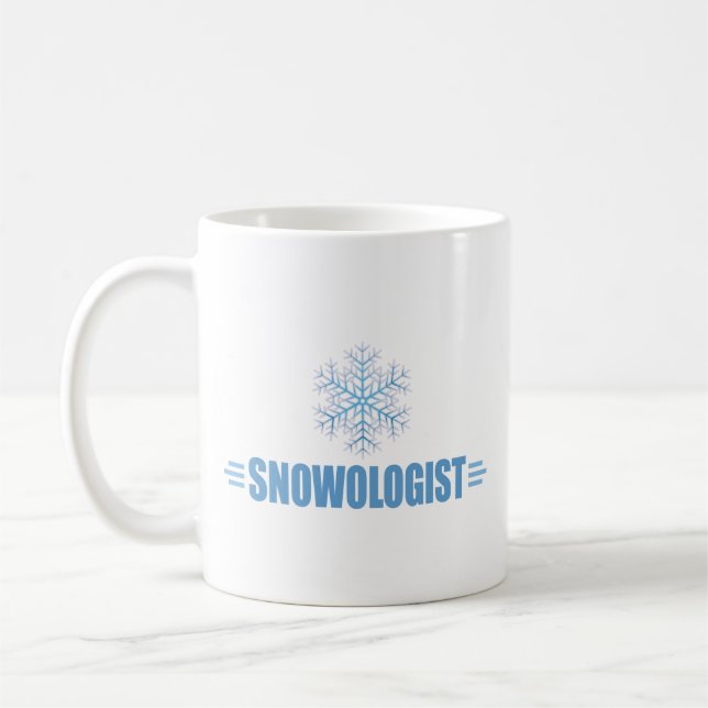Funny Snowflake Coffee Mug (Left)