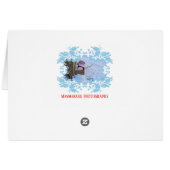 Funny Snowman Christmas Card! Cards (Back Horizontal)