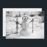 Funny Snowman Christmas Winter Sports Skiing Trip  Holiday Card<br><div class="desc">The Let It Snowman Winter Sports Downhill Ski Vacation Card is a delightful and festive product on Base Reality. This postcard is perfect for sending warm wishes and spreading holiday cheer during the winter season. The design features a charming snowman with winter sports gear, ready to hit the slopes for...</div>
