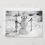 Funny Snowman Christmas Winter Sports Skiing Trip  Holiday Card<br><div class="desc">The Let It Snowman Winter Sports Downhill Ski Vacation Card is a delightful and festive product on Base Reality. This postcard is perfect for sending warm wishes and spreading holiday cheer during the winter season. The design features a charming snowman with winter sports gear, ready to hit the slopes for...</div>