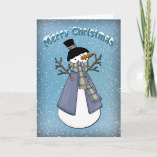 Funny Snowman Holiday Card