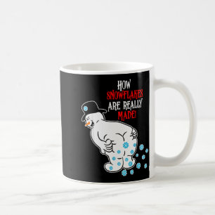Funny Snowman How Snowflake Are Really Made Christ Coffee Mug