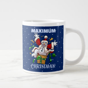 Funny Snowman Maximum Christmas Surprise Cartoon Giant Coffee Mug