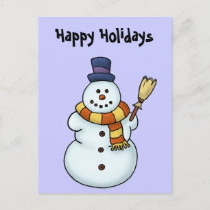 funny snowman winter holiday