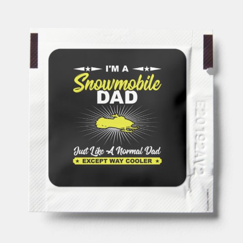 Funny Snowmobile Dad Snowmobile Rider Gift T_Shirt Hand Sanitizer Packet