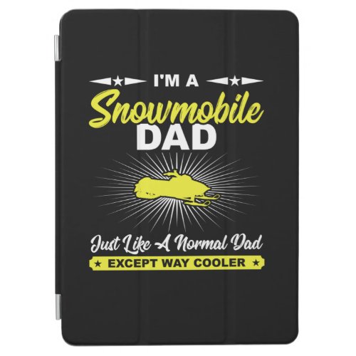 Funny Snowmobile Dad Snowmobile Rider Gift T_Shirt iPad Air Cover