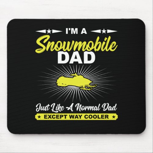 Funny Snowmobile Dad Snowmobile Rider Gift T_Shirt Mouse Pad