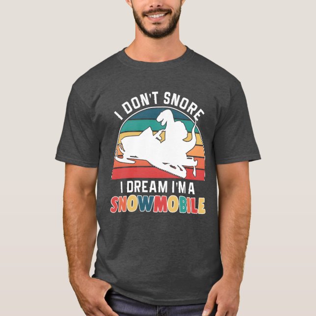 Funny Snowmobile Snowmobiling Winter Sports friend T-Shirt (Front)