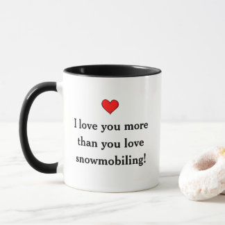 Funny Snowmobiling Husband Gift Mug