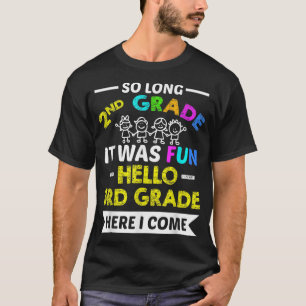 Funny So Long 2nd Grade Hello 3rd Grade Meme Stud T-Shirt