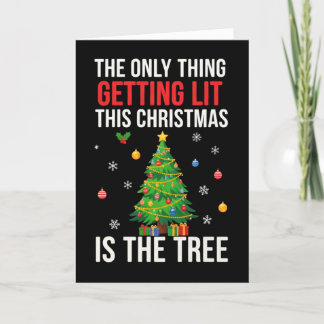 Funny Sober christmas Holiday Card
