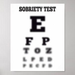 Funny Sobriety Test 🍻 Blurry Eye Chart