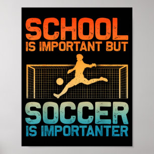 Funny Soccer Art For Boys Girls Men Women Gag Socc Poster