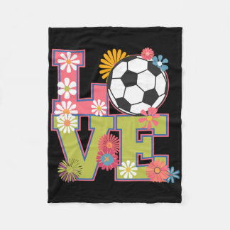 Funny Soccer Art For Women Girls Soccer Player Soc Fleece Blanket