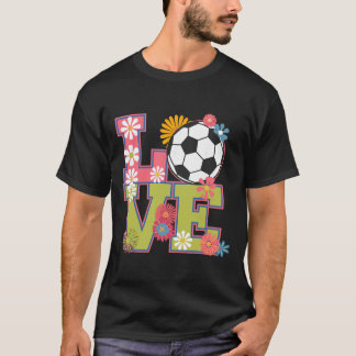 Funny Soccer Art For Women Girls Soccer Player Soc T-Shirt