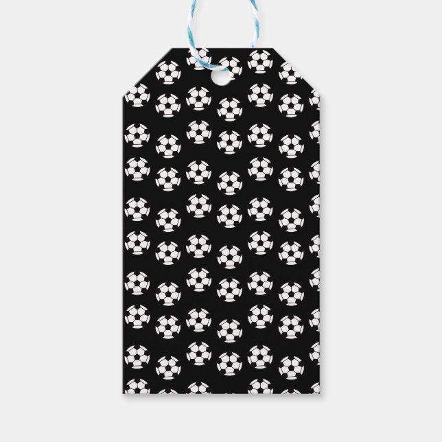 Funny Soccer Ball Pattern Gift Tags (Front)