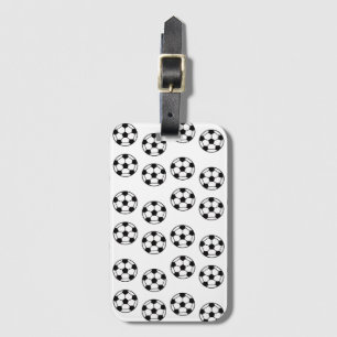 Funny Soccer Ball Pattern Luggage Tag