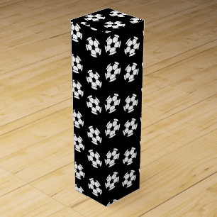 Funny Soccer Ball Pattern Wine Box