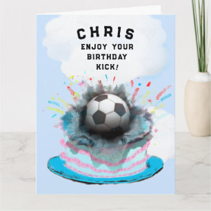 Funny Soccer Birthday Card