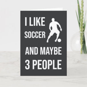 Funny Soccer Cards Humor Player Team Cool Sports