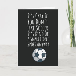 Funny Soccer Cards Sports Team Kids Cute Modern