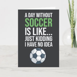 Funny Soccer Cards Women Team Player Humor For Her