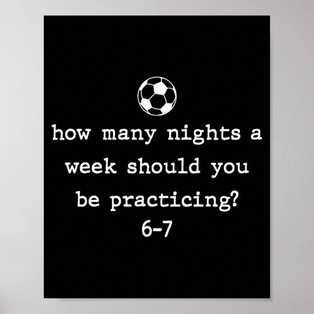 Funny Soccer Coach 67 Soccer Player 6 7 Gen Z Vira Poster (Front)