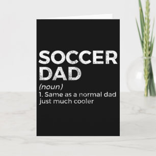 Funny Soccer Dad Definition Card
