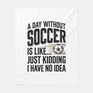 Funny Soccer Day Quote Vintage Shirt Design_1 Fleece Blanket