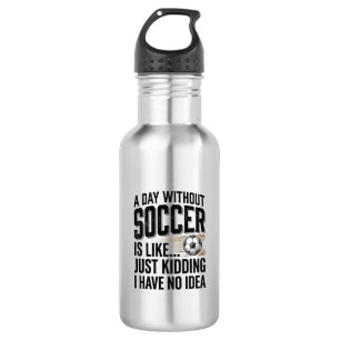 Funny Soccer Day Quote Vintage Shirt Design_1 Stainless Steel Water Bottle