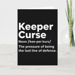 Funny Soccer Definition Soccer Player Coach Keeper Card