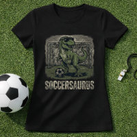 Funny Soccer Dino Goalie