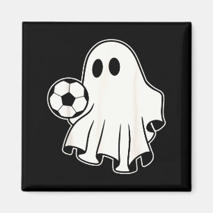 Funny Soccer Ghost Playing Soccer Lovers Halloween Magnet