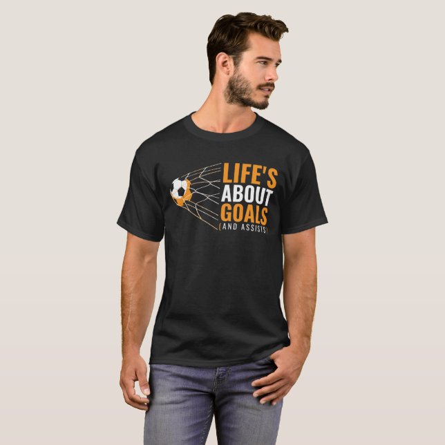 Funny Soccer Gift for Soccer players, fans and T-Shirt (Front Full)