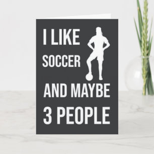 Funny Soccer Girls Cards Player Sports Humor Team